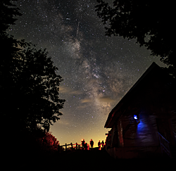 The Milky Way seen looking from behind the McGregor Observatory