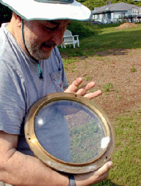 Paul Valleli with the 10-inch objective