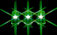 Three Bright Green LEDs